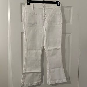 Frame le Bardot crop flare